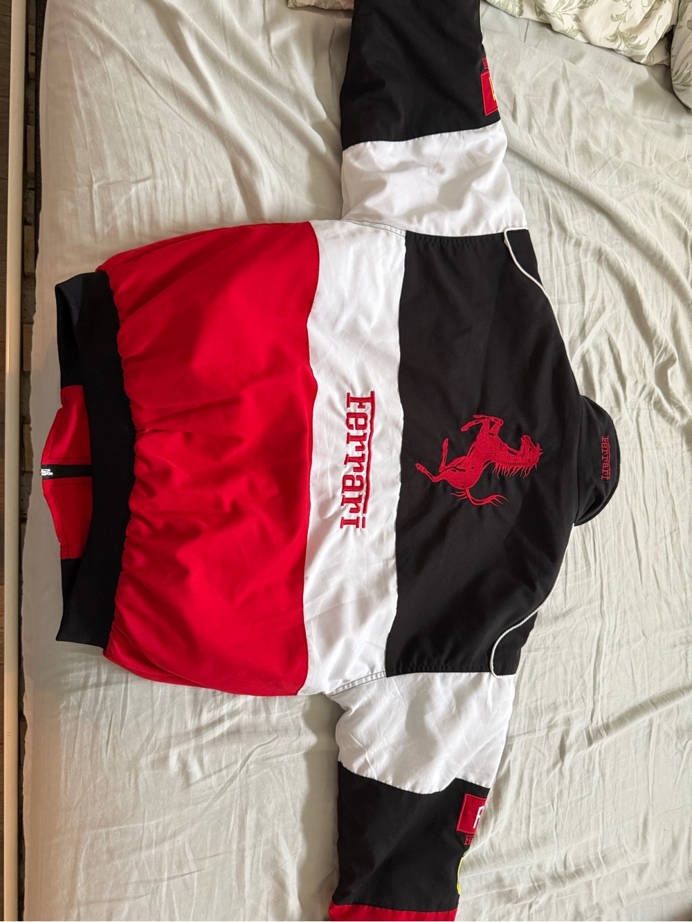 Ferrari Red/Black/White Racing Jacket - Picture 2 of 2